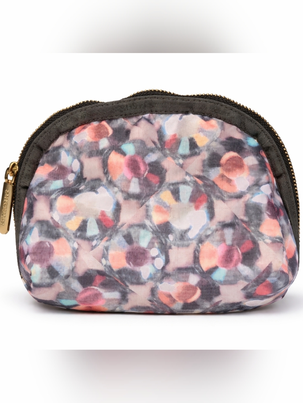 Erickson Beamon x LeSportsac Jewel Print Cosmetic Pouch Small Zip Makeup Bag